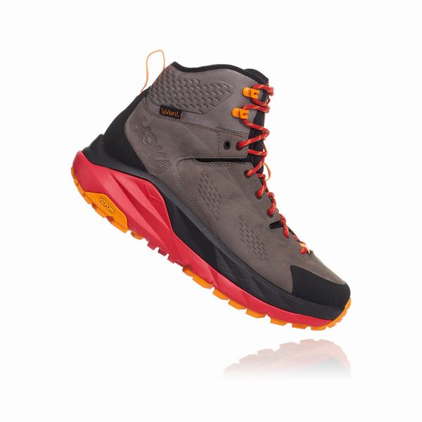Hoka One One Sky Collection Kaha Hiking Boots Mens Black / Grey